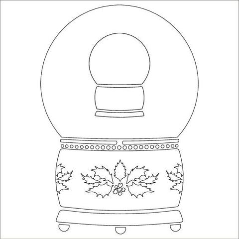 Card-io Snow Globe - MajeMask Stencil - CDSTSN-01 - Lilly Grace Crafts