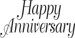 Art Stamps Happy Anniversary - P499E - Lilly Grace Crafts