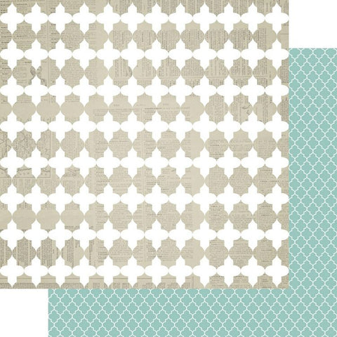 Quatrefoil 12x12 Paper (10) - MMETCMB1004 - Lilly Grace Crafts