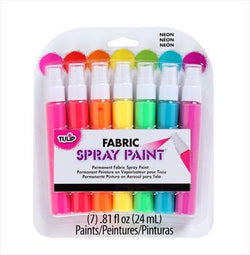 Tulip Tulip Neon Mini Spray Fabric Paint 7 pack - IL31424 - Lilly Grace Crafts