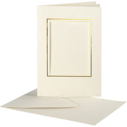 Creativ Window Card 10.5x15cm x10 Off-white - CLCV23726 - Lilly Grace Crafts