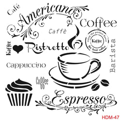 Cadence 25 x 25 Midi Stencil - Barista - CA020125 - Lilly Grace Crafts