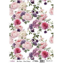 Cadence Rice Decoupage Paper - Rose Medley - CA746376 - Lilly Grace Crafts
