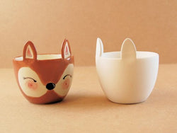 Country Love Crafts Fox/Animal Dish Plant Pot Box Quantity 6 - CLMC378 - Lilly Grace Crafts