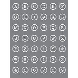 DecoArt Button Alphabet Mixed Media stencil - CLDAASMM24 - Lilly Grace Crafts