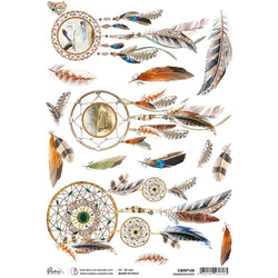 Ciao Bella Papers A4 Rice Paper x5 Dreamcatcher - CBRP159 - Lilly Grace Crafts