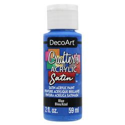 DecoArt Blue 2oz Crafters Acrylic Satin - CLDADCAS10-2OZ - Lilly Grace Crafts