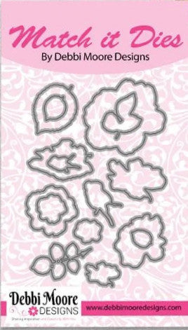 Debbi Moore Designs Match it Dies - Roses in Bloom - DMMI152 - Lilly Grace Crafts