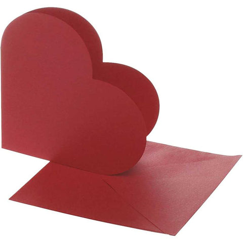 Creativ Heart-Shaped Cards 12.5x12.5cm x10 - CLCV23762 - Lilly Grace Crafts