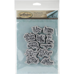 Spellbinders Tiny Sentiments Stamps - SBSBS-138 - Lilly Grace Crafts