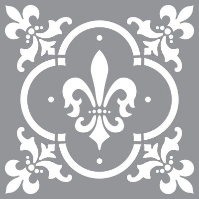 DecoArt Fleur de Lis Tile Stencil - CLDAADS04 - Lilly Grace Crafts