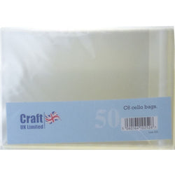 Craft UK C6 Poly Bags - 50S - CUK335 - Lilly Grace Crafts