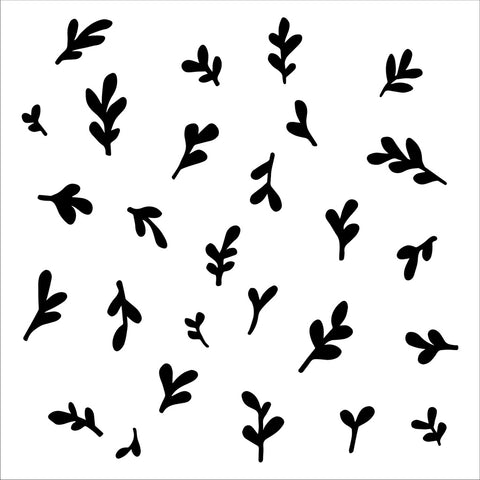 The Crafters Workshop 6x6 Stencil Barberry Buds - TCW965S - Lilly Grace Crafts