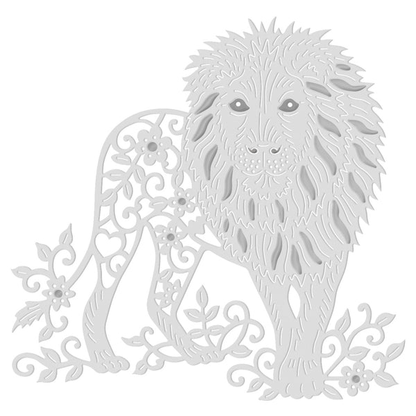 Sweet Dixie Floral Lion - Sweet Dixie Cutting Die - SDD661 - Lilly Grace Crafts