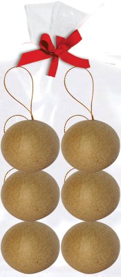 DecoPatch Set of 6 Balls with Gold String - CLDPN0006 - Lilly Grace Crafts