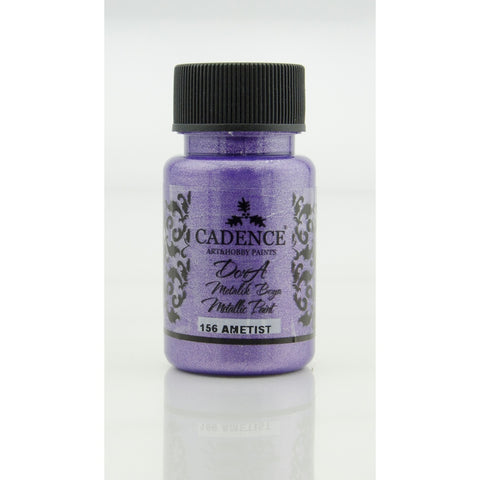 Cadence Amethyst 50 ml Dora Metallic Paint - CA734663 - Lilly Grace Crafts