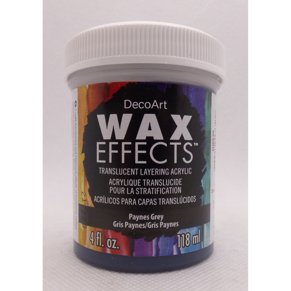 DecoArt Paynes Grey 4OZ Wax Effects Encaustic Acrylic Lilly Grace Crafts