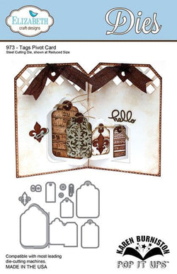 Elizabeth Craft Designs Tags Pivot Card - ECD973 - Lilly Grace Crafts