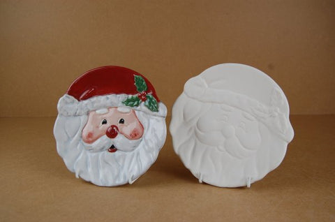 Country Love Crafts Small Xmas Santa Plate Box Quantity 6 - CLMC202 - Lilly Grace Crafts