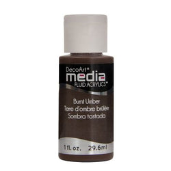 DecoArt Burnt Umber (Media Paint) - CLDADMFA03-1OZ - Lilly Grace Crafts