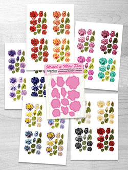 Debbi Moore Designs Mini Match It - Rose Die and Flower Sheets with Forever Code - DMMI139-DMMI139 - DMMI139-DMMI139 - Lilly Grace Crafts