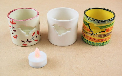 Country Love Crafts Bird T Light Candle Cup Box Quantity 8 - CLMC374 - Lilly Grace Crafts