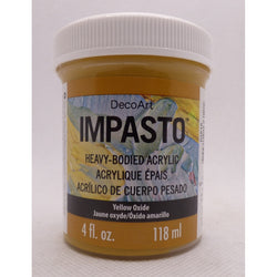 DecoArt Yellow Oxide 4oz Traditions Impasto Paint - CLDADTP10-4OZ - Lilly Grace Crafts