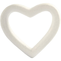 Creativ Heart, W: 13.5 cm, 1 pc, white - CLCV54357 - Lilly Grace Crafts