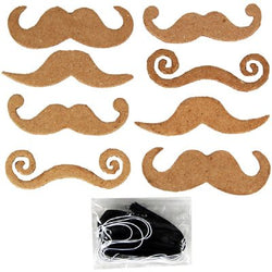 DecoPatch Pack of 8 Moustache Shapes - CLDPAC375 - Lilly Grace Crafts