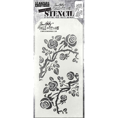 Stampers Anonymous Thorned - Tim Holtz Layering Stencil - AGTHS162 - Lilly Grace Crafts