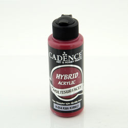 Cadence Blood Red 120 ml Hybrid Acrylic Paint For Multisurfaces - CA741838 - Lilly Grace Crafts