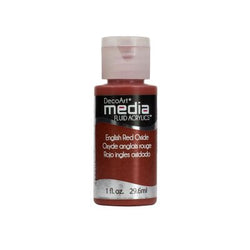 DecoArt English Red Oxide (Media Paint) - CLDADMFA13-1OZ - Lilly Grace Crafts