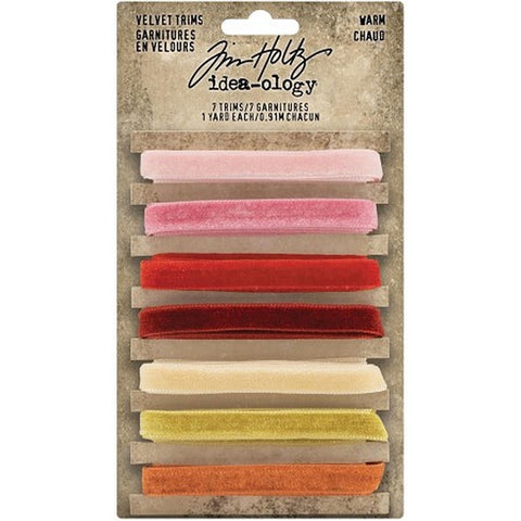 Tim Holtz idea-ology Velvet Trims Warm - ADTH94115 - Lilly Grace Crafts