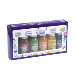 Cadence Kooky Spray Fabric Paint Set - 50 ml ( 6 Pieces) - CA767876 - Lilly Grace Crafts