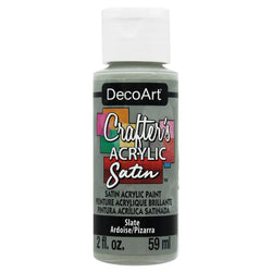 DecoArt Slate 2oz Crafters Acrylic Satin - CLDADCAS14-2OZ - Lilly Grace Crafts