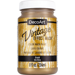 DecoArt Gold Vintage Effects Wash - CLDADCW19-2OZ - Lilly Grace Crafts