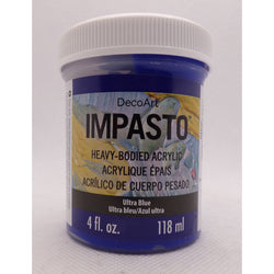 DecoArt Ultra Blue 4oz Traditions Impasto Paint - CLDADTP20-4OZ - Lilly Grace Crafts