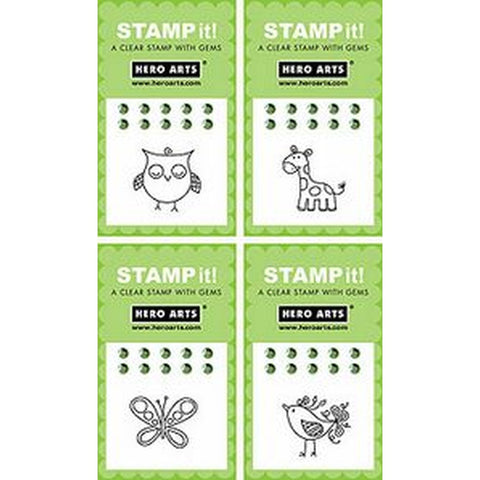 Stamp It: Critters (4 Designs - HACM002 - Lilly Grace Crafts