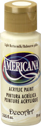 DecoArt Light Buttermilk Americana Acrylic 2Oz. - CLDA164-2OZ - Lilly Grace Crafts