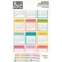 Simple Stories Mini Monthly Calendar Stickers - PP10761 - Lilly Grace Crafts