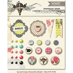 Up and Away Decorative Brads - MMEFLY148 - Lilly Grace Crafts