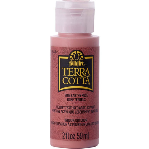 PLAID Earthy Rose Folkart Terra Cotta Textured Paint - 2 Oz. - PE7016 - Lilly Grace Crafts