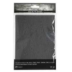 Ranger Tim Holtz Black Woodgrain Cardstock - Limited Edition - TSHK81135 - Lilly Grace Crafts