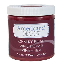 DecoArt Rouge Chalky Finish Paint - CLDAADC07-8OZ - Lilly Grace Crafts