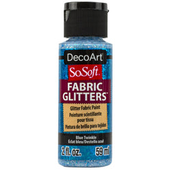 DecoArt Blue Twinkle Fabric Paint - CLDADSSFG13-2OZ - Lilly Grace Crafts