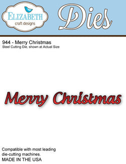 Elizabeth Craft Designs Merry Christmas - ECD944 - Lilly Grace Crafts