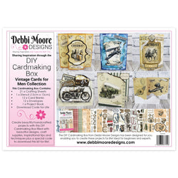 Debbi Moore Designs Day Cardmaking Kit - Vintage Cards For Men - DMIWCK253 - Lilly Grace Crafts