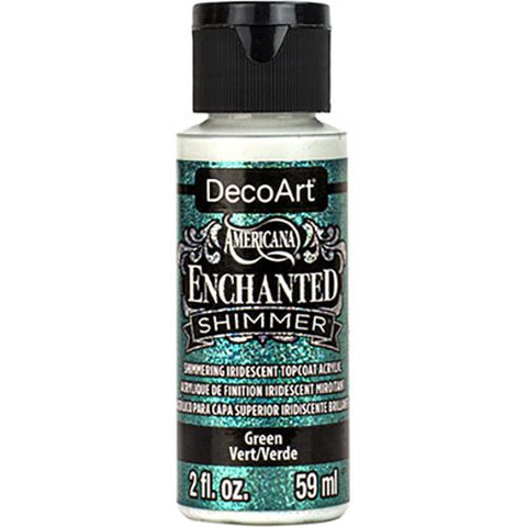 DecoArt Green Enchanted Shimmer - 2Oz. - CLDADES03-2OZ - Lilly Grace Crafts