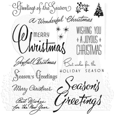 Stampers Anonymous_AGW Christmas Time 3 Cling Stamps - AGCMS427 - Lilly Grace Crafts