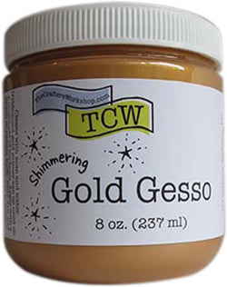 The Crafters Workshop Gold Gesso 8oz - TCW9003 - Lilly Grace Crafts